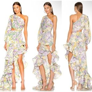 Bronx and Banco Tropics Maxi Dress in Lavender & Multicolor Size S